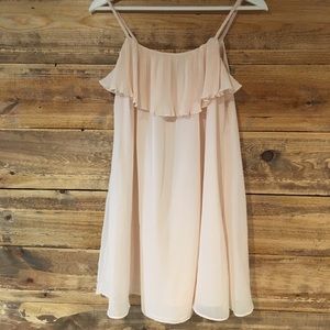 Light pink mini dress